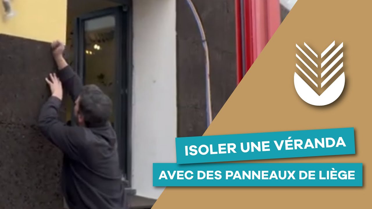 Isolation d'une veranda avec des panneaux de liège