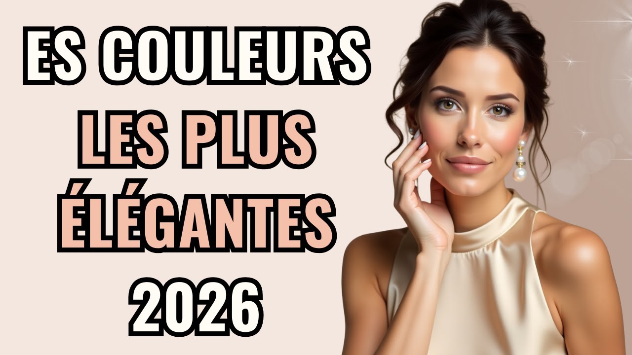 Les Couleurs les Plus Élégantes qui Définiront 2026 !